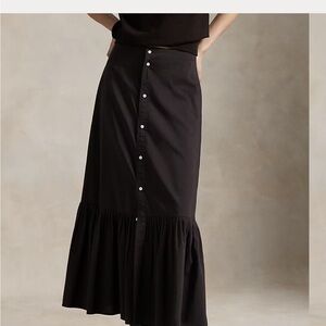 Polo Ralph Lauren Black Midi Skirt